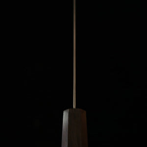 HATSUKOKORO – Kiritsuke gyuto, acier Gin-3 damas, manche monobloc en ébène (210 mm)