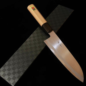 Kagekiyo 景清 En Wa-santoku Aço Yasugi Cabo meia-lua em chifre de búfalo (180 mm)