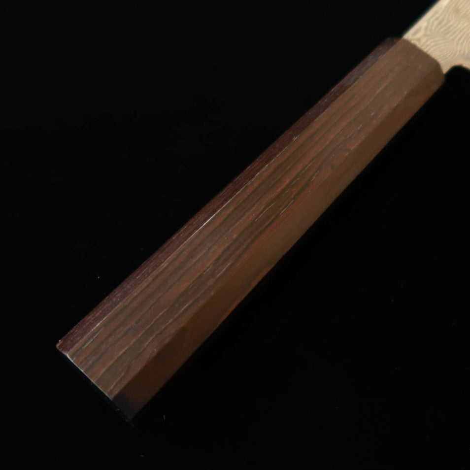 初心 HATSUKOKORO 牛刀 銀紙三号 ダマスカス 黒檀一体型柄 (210mm)