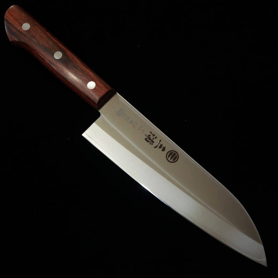 Miura MIURA Santoku VG1 DP Gold sin refuerzo mango de caoba (170mm)