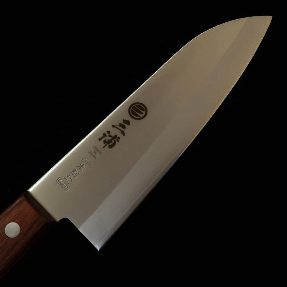 Miura MIURA Santoku VG1 DP Gold sin refuerzo mango de caoba (170mm)