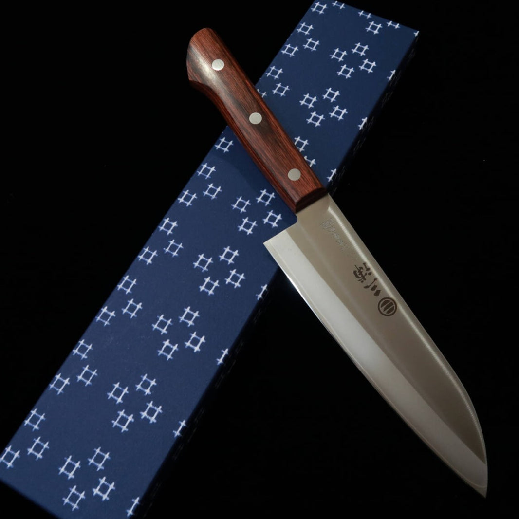 MIURA Santoku, VG1 DP Gold with Mahogany Handle (170mm)