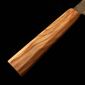 HATSUKOKORO « Hajime » Gyuto, acier Gin-3, damas, manche octogonal en olivier (210 mm)