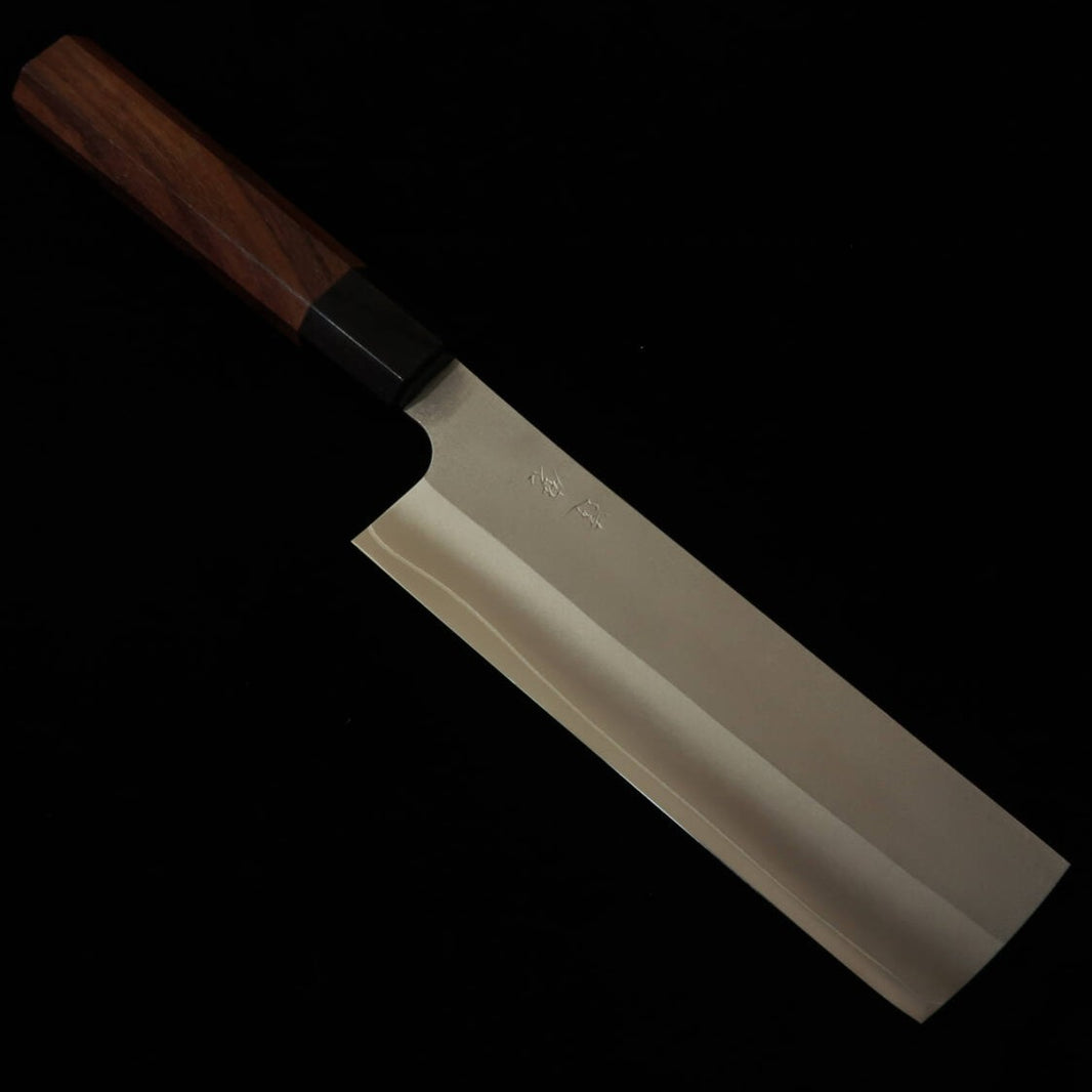 Daruma Hamono Nakiri, Ginsan, Rosewood Octagonal Handle (165mm)
