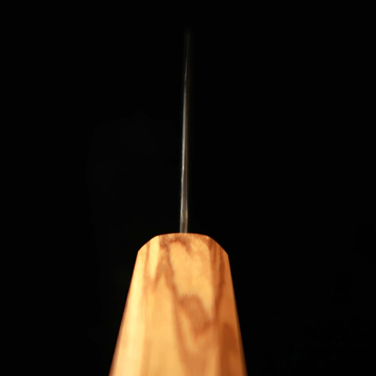 Hatsukokoro Santoku Ginsan Damascus Olive Octagonal Handle (170mm)
