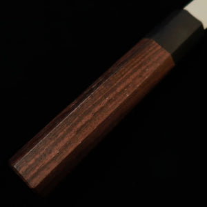 DARUMA HAMONO Santoku, Ginsan, Rosewood Octagonal Handle (165mm)