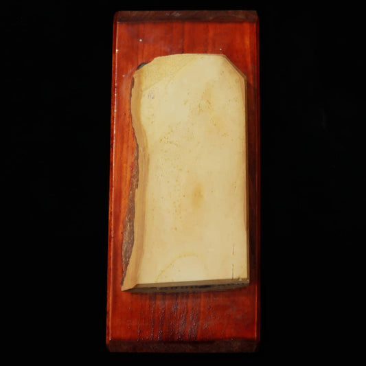 天然砥石　奥殿 合砥 コッパ 台付き 53×112×17mm