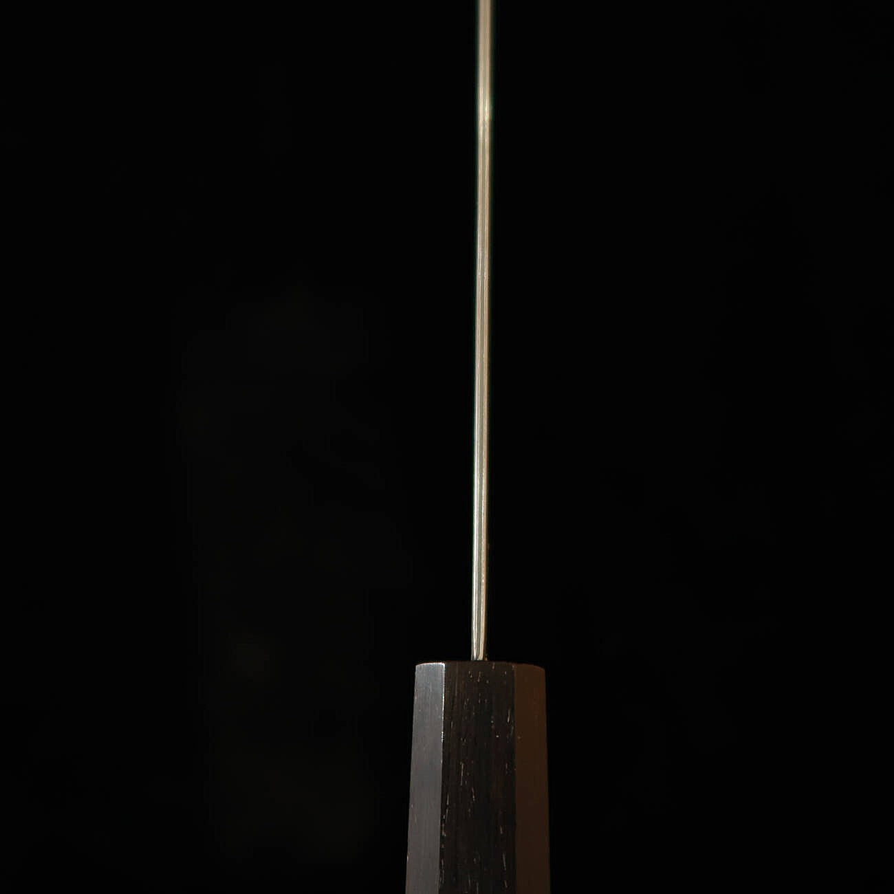 初心 HATSUKOKORO 三徳 銀紙三号 ダマスカス 黒檀一体型柄 (170mm)