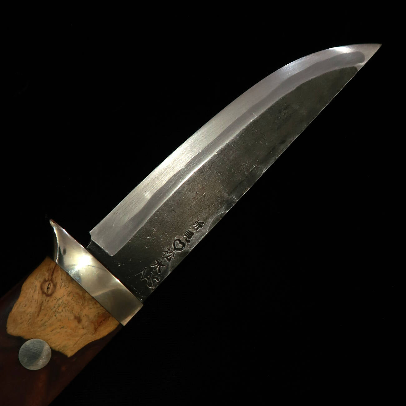 TAKEDA Cutelaria Bitchu Forjado à Mão Moriya Masasaku Faca de Bainha Ironwood A