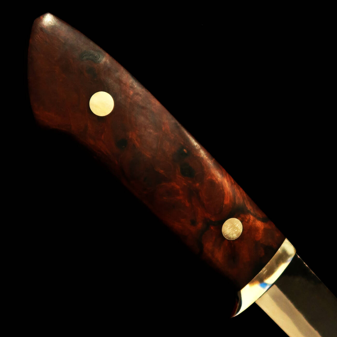 TAKEDA Cutelaria Bitchu Forjado à Mão Moriya Masasaku Faca de Bainha Ironwood A