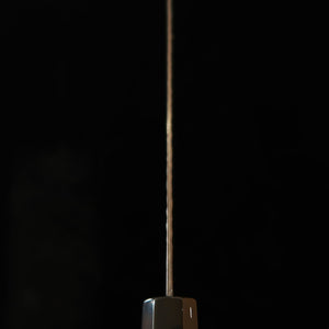 Miura Miura Nakiri VG10 Damasco martillado ennegrecido, mango octogonal de wengué (170 mm)