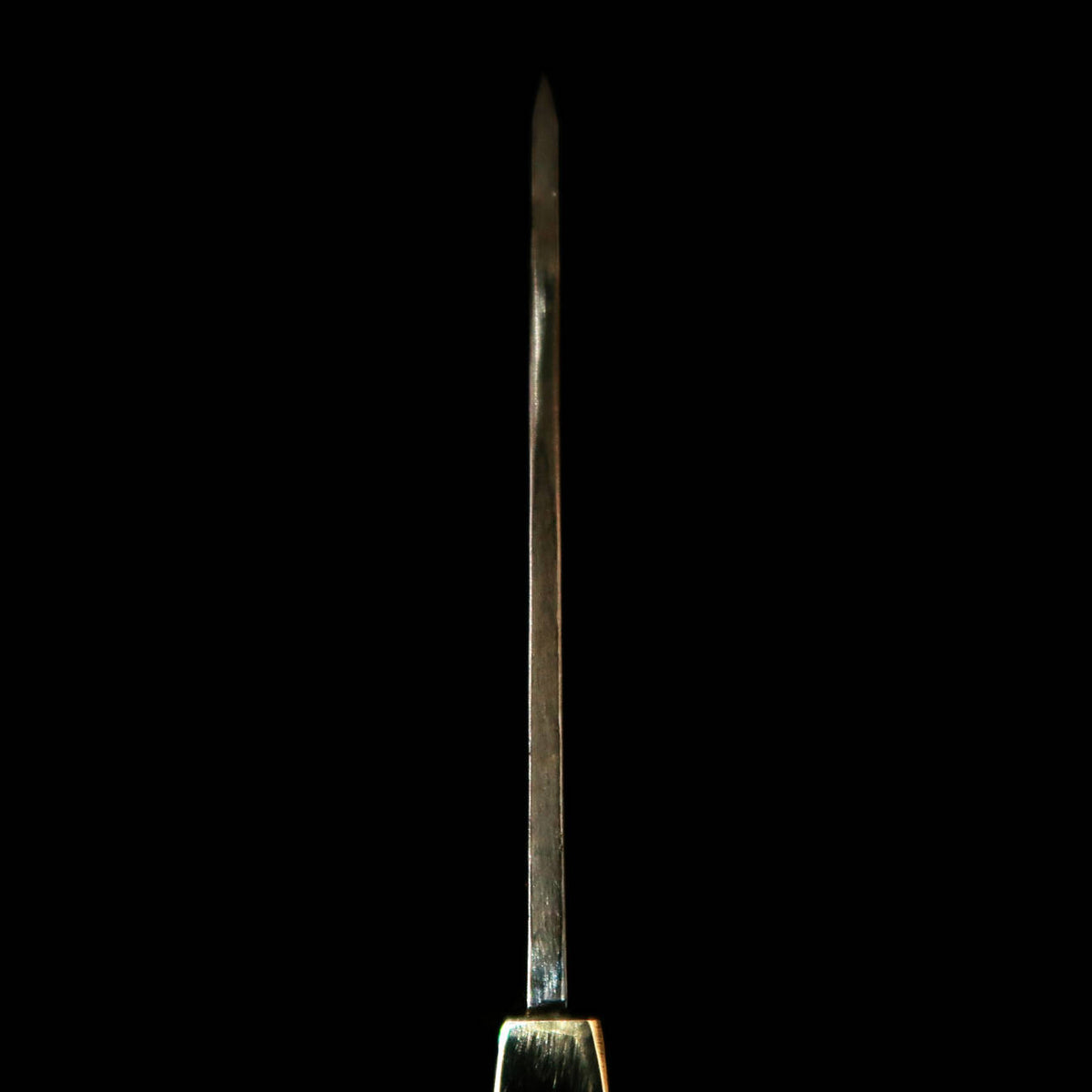 Takeda Hamono TAKEDA forja manual Bitchū, Seisaku Moriya, cuchillo de hoja fija con funda, black eye