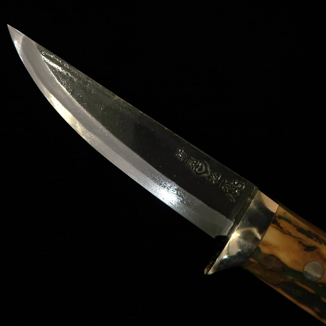 Takeda Hamono - Cutelaria Bitchu artesanal, obra de Masamasa Moriya, faca de bainha Stag B