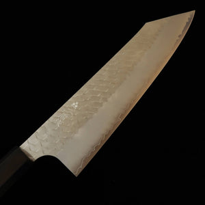 Nigara Hamono – SG2, poli martelé, gyuto kiritsuke, manche monobloc en ébène (210 mm)