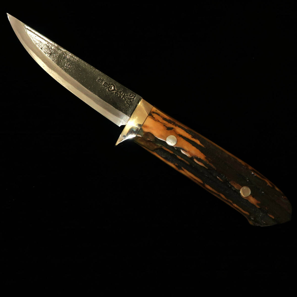 Takeda Cutlery TAKEDA Bitchu Handmade Blacksmith Masasaku Moriya Sheath Knife Stag B