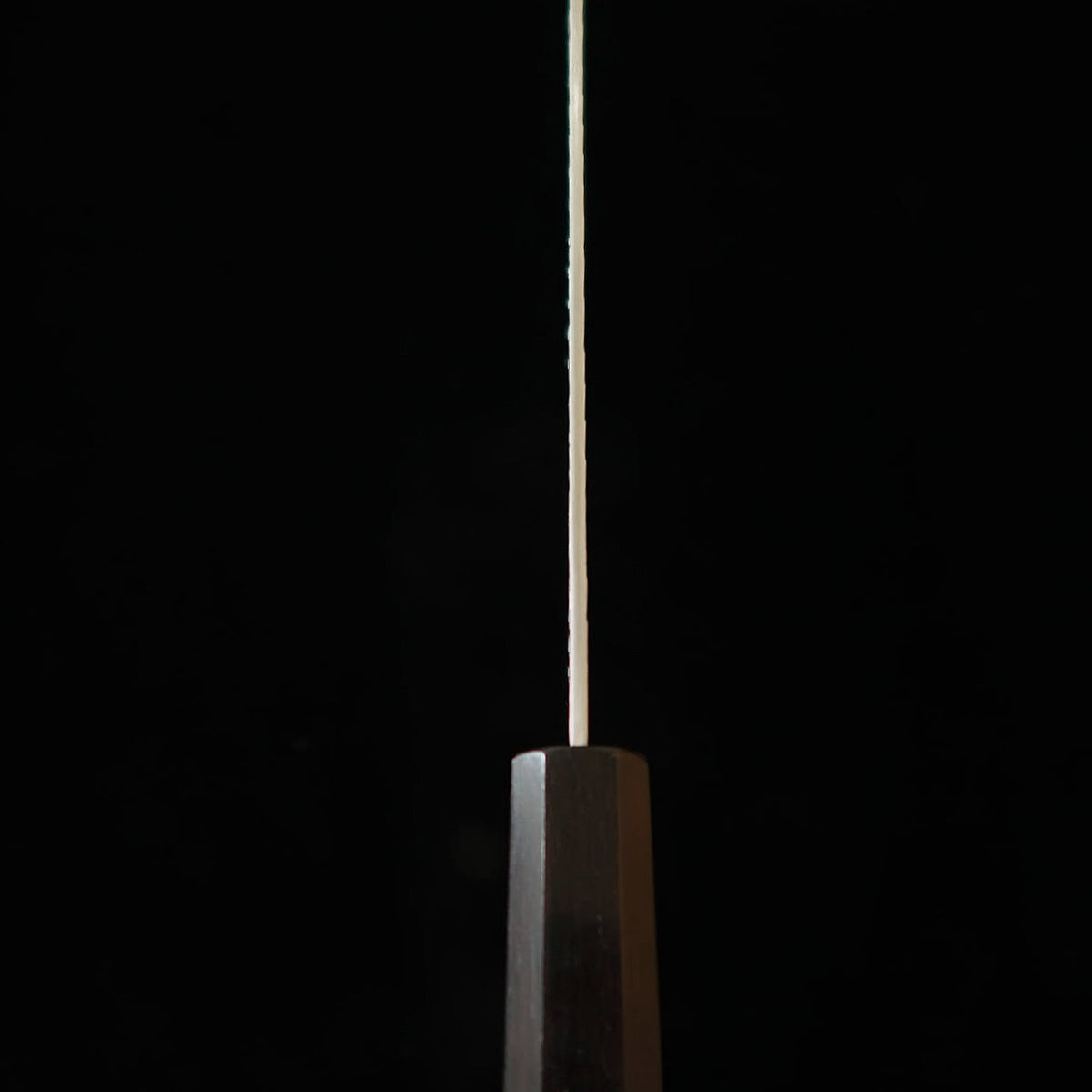 Nigara Hamono – SG2, poli martelé, gyuto kiritsuke, manche monobloc en ébène (210 mm)
