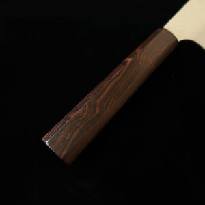 二唐刃物鍛造所 NIGARA SG2 磨き槌目 牛刀 黒檀一体型柄 (210mm)