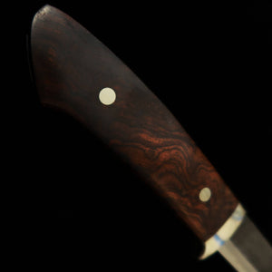 Takeda Cutelaria - Forja artesanal de Bitchu por Masamasa Moriya - Faca de bainha, Ironwood D