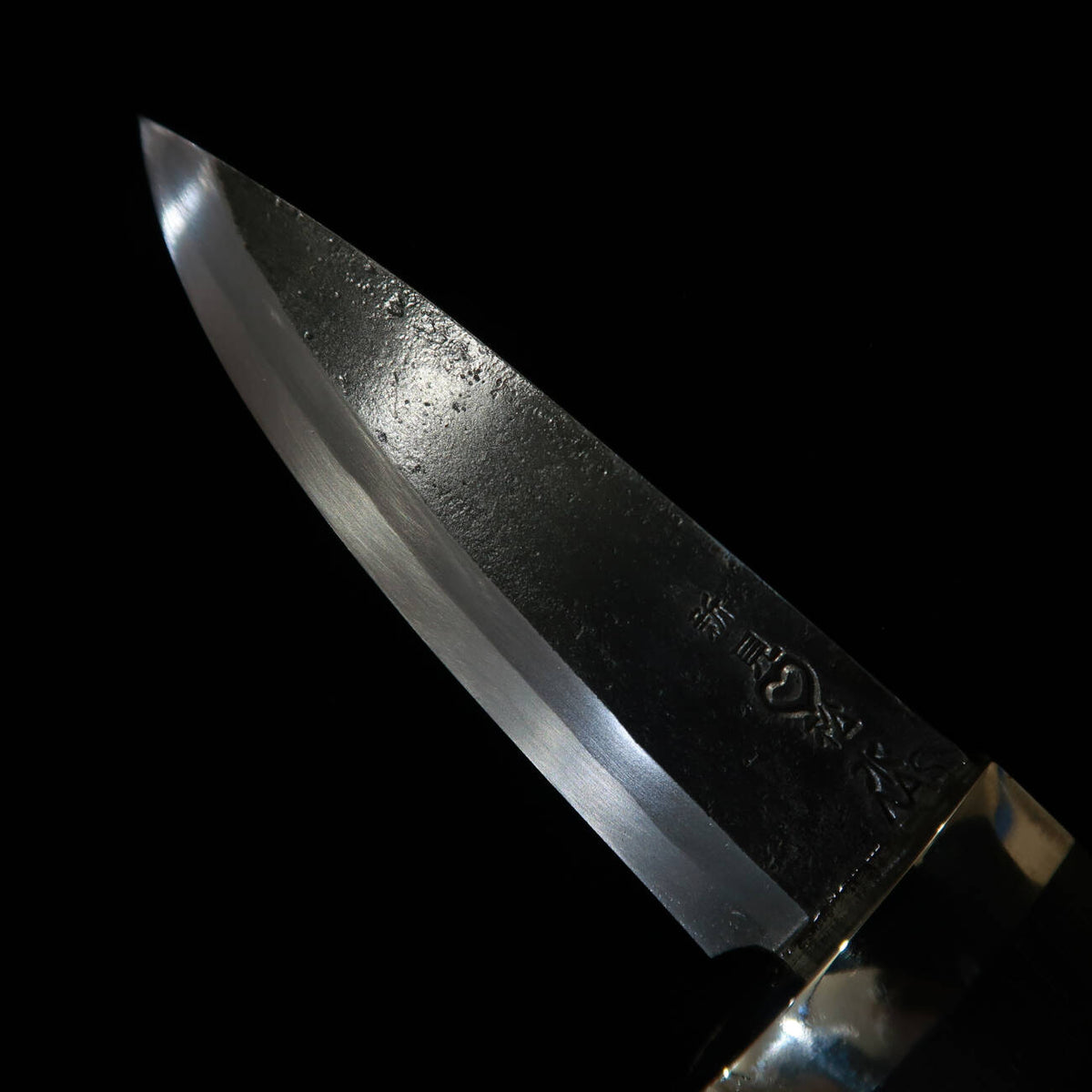 TAKEDA Cutlerie – Forgeron artisanal de Bitchū, œuvre de Masashi Moriya – Couteau fixe, ébène