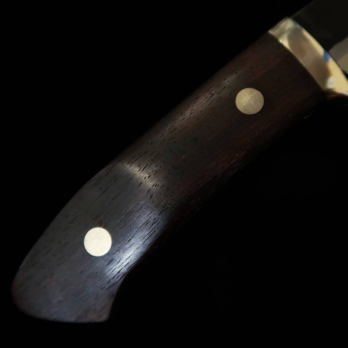 TAKEDA Cutlerie – Forgeron artisanal de Bitchū, œuvre de Masashi Moriya – Couteau fixe, ébène