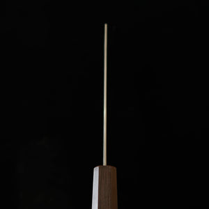 SAJI TAKESHI Nakiri VG10, damasco ennegrecido, mango integral de ébano (165 mm)