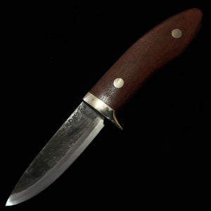 Takeda Hamono forja a mano Bitchū, obra de Moriya Masasaku, cuchillo de funda, Lacewood A