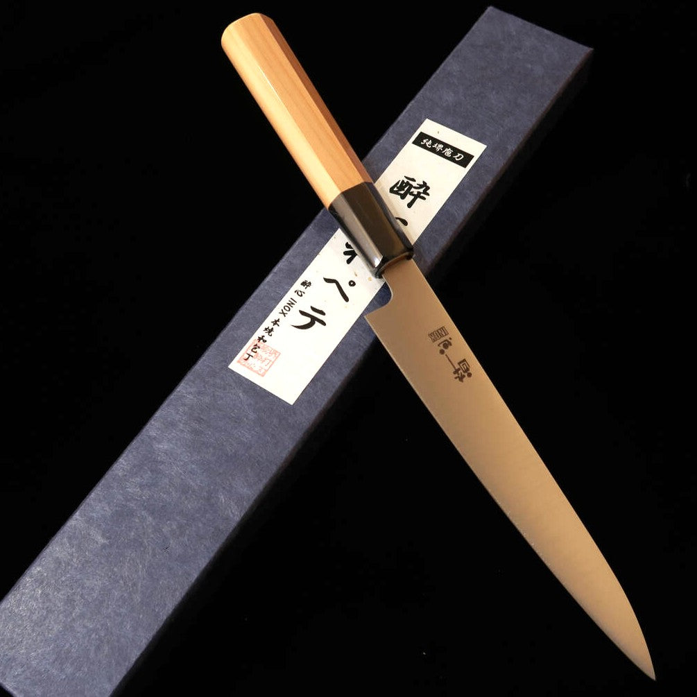 酔心 SUISHIN 和式ペティ INOX本焼 一位半丸八角柄（180/210mm）