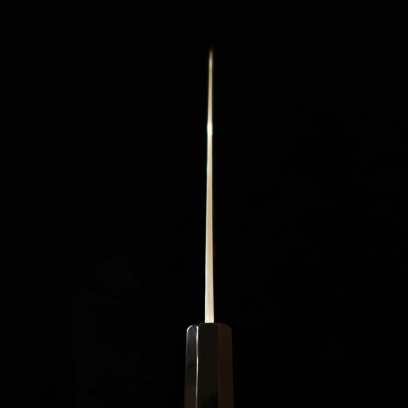 三浦MIURA 三徳 SLD ニッケルダマスカス 磨き 黒檀銀巻柄 （165mm）