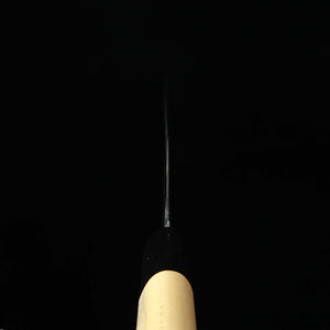 MIURA par Shindo – Nakiri, acier Aogami n°2, finition noire, manche en bois de magnolia et corne de buffle (165mm)