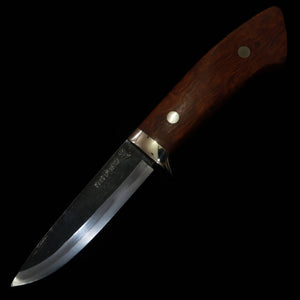 TAKEDA Bitchu forge artisanale par Masashi Moriya Couteau fixe Lacewood B