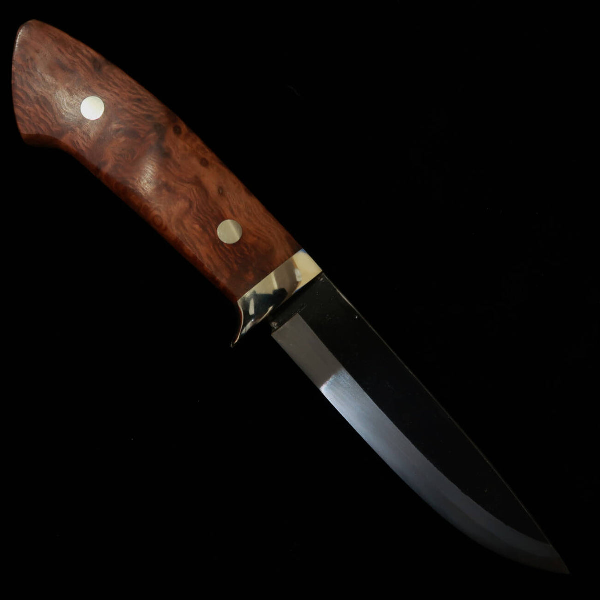 TAKEDA Bitchu forge artisanale par Masashi Moriya Couteau fixe Lacewood B
