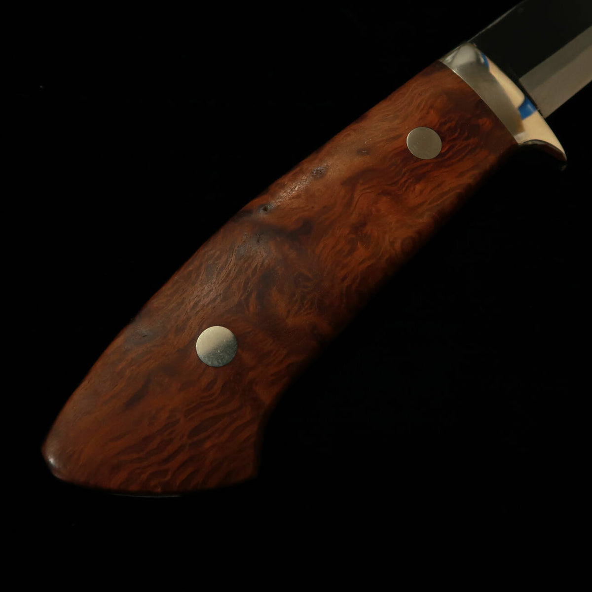 TAKEDA Bitchu forge artisanale par Masashi Moriya Couteau fixe Lacewood B