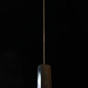 三浦 MIURA 三徳 VG10 黒染 槌目ダマスカス ウェンジ八角柄（180mm）