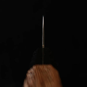 三浦 MIURA 三徳 VG10 黒染 槌目ダマスカス ウェンジ八角柄（180mm）