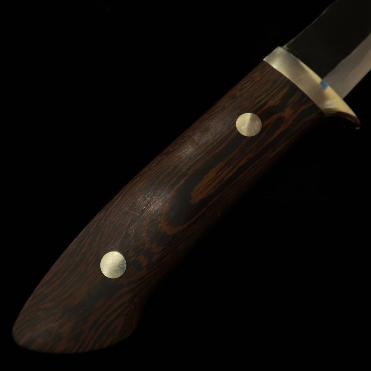 TAKEDA Forja a mano Bitchū Moriyama Masasaku Cuchillo de funda (sheath knife) Murasaki Tagayasan