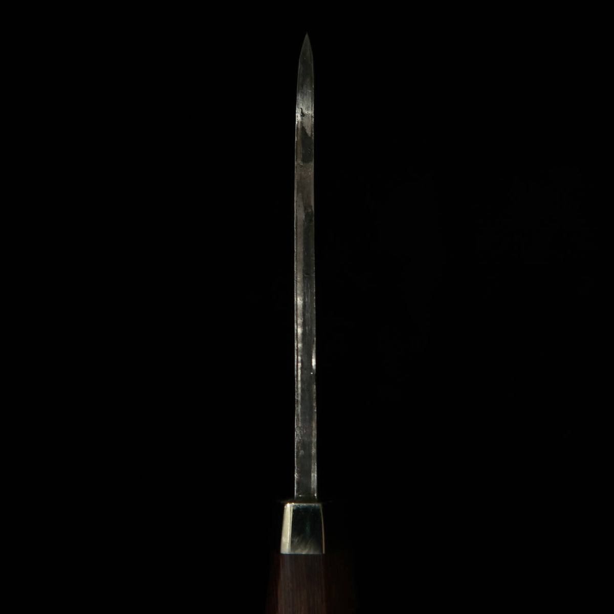 TAKEDA Forja a mano Bitchū Moriyama Masasaku Cuchillo de funda (sheath knife) Murasaki Tagayasan