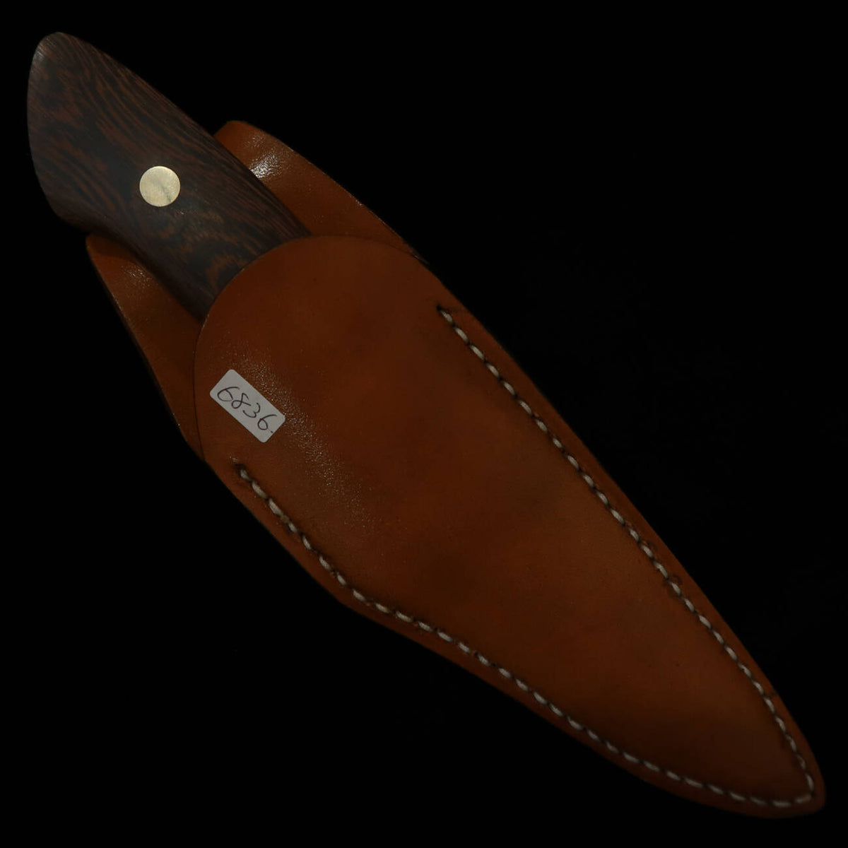 TAKEDA Forja a mano Bitchū Moriyama Masasaku Cuchillo de funda (sheath knife) Murasaki Tagayasan
