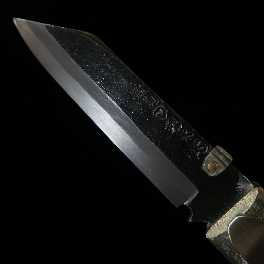 TAKEDA Cutelaria Forjado à Mão Bitchu Inagaki Fumio Faca Dobrável Special Lock Linen Micarta