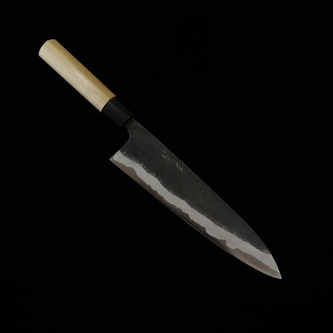 Miura MIURA by Shindo Gyuto Aogami #2 Kurouchi Cabo em magnólia e chifre de búfalo (180-270mm)