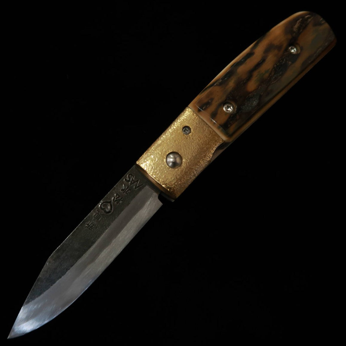 Takeda Cutelaria - Forja artesanal de Bitchu por Fumio Inagaki - Canivete liner lock, Mammoth