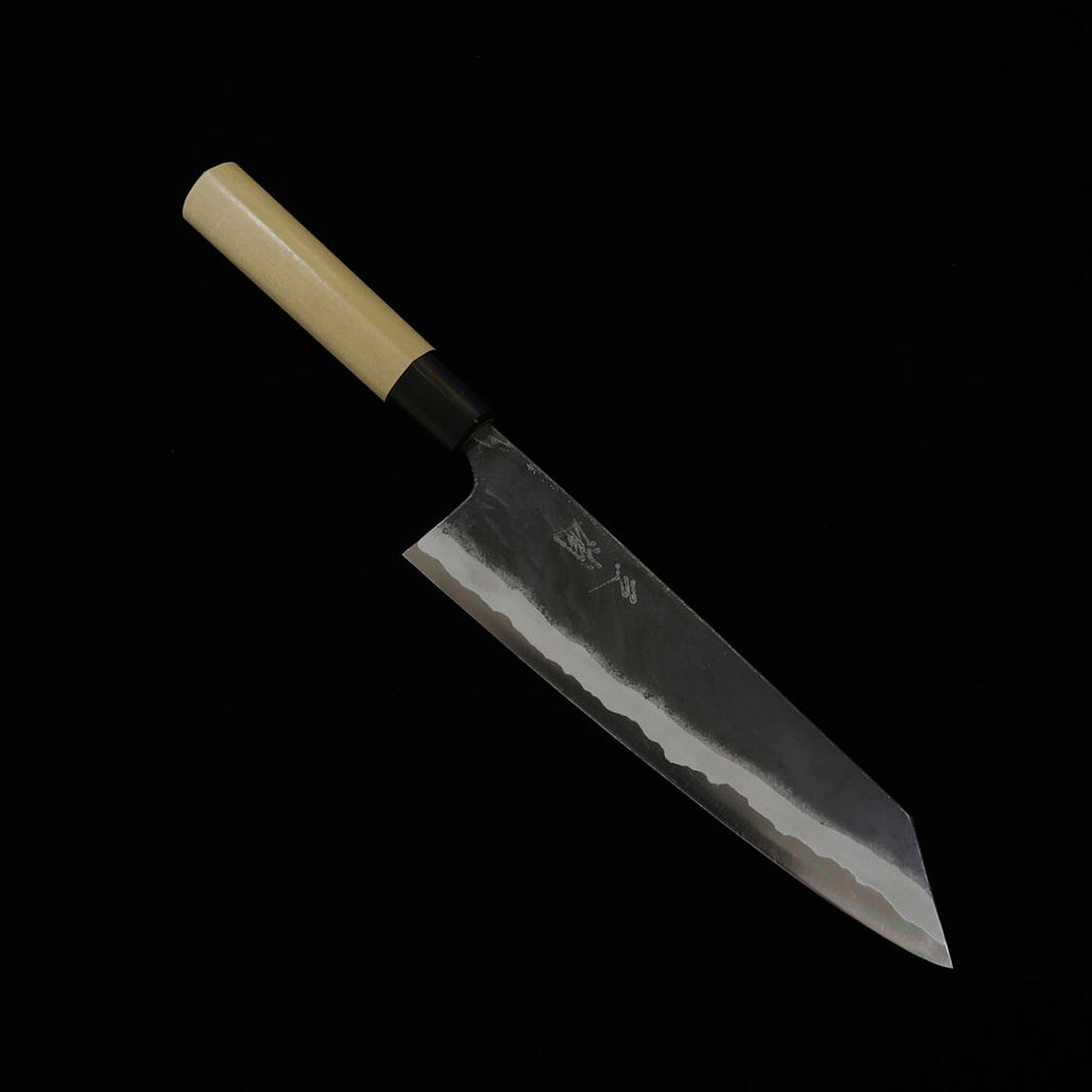MIURA Miura by Shindo kiritsuke-gyuto acero Aogami nº2, acabado kuro-uchi, mango de magnolia con virola de cuerno de búfalo (210 mm)
