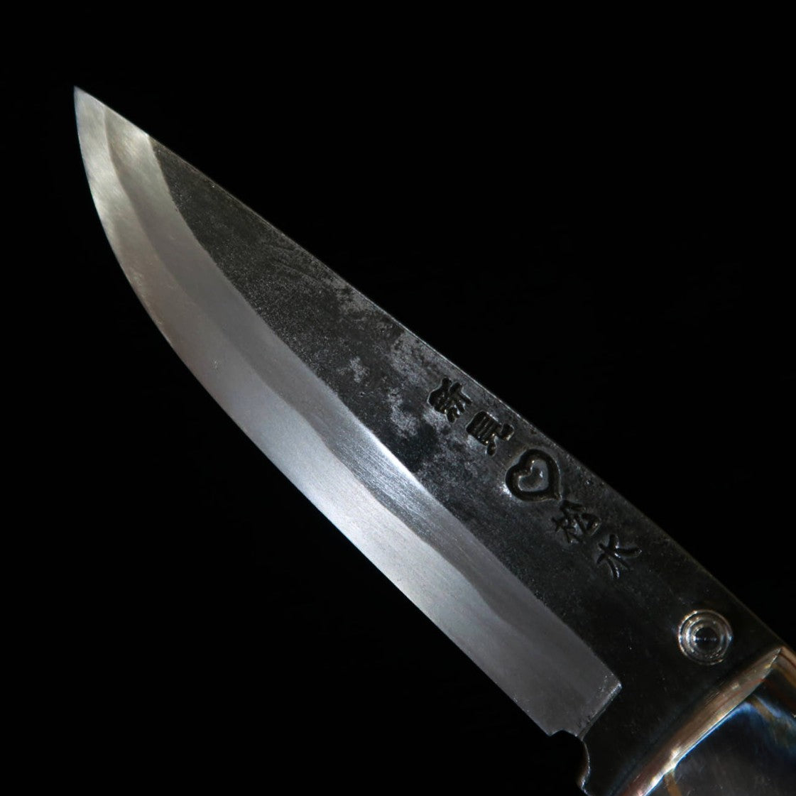 Takeda Hamono - Cutelaria Bitchu artesanal, obra de Fumio Inagaki, faca dobrável liner lock Resina B