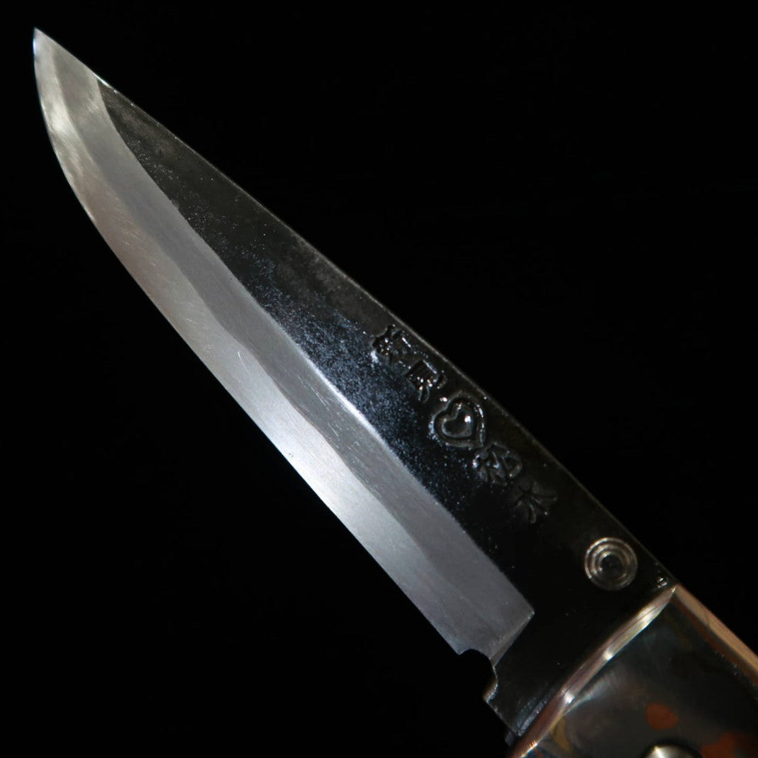 TAKEDA Hamono Takeda forja manual Bitchu, obra de Fumio Inagaki, navaja de carpeta liner lock Resina A