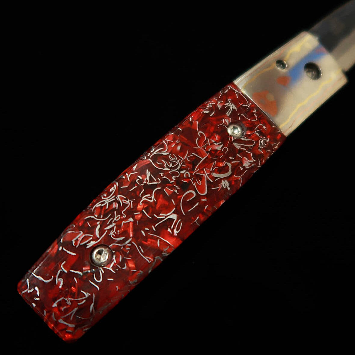 TAKEDA Hamono Takeda forja manual Bitchu, obra de Fumio Inagaki, navaja de carpeta liner lock Resina A