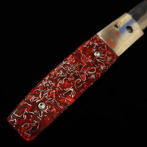 TAKEDA Hamono Takeda forja manual Bitchu, obra de Fumio Inagaki, navaja de carpeta liner lock Resina A