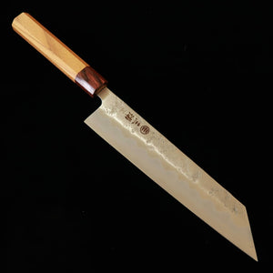 MIURA – Kiritsuke acier Gingami n°3, finition nashiji, manche octogonal en orme du Japon (210 mm)