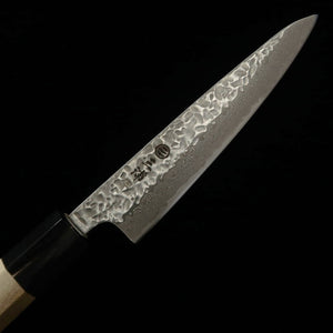 MIURA cuchillería MIURA petty AUS10 martilleado, Dama-Matt, mango de magnolia y búfalo (135 mm)