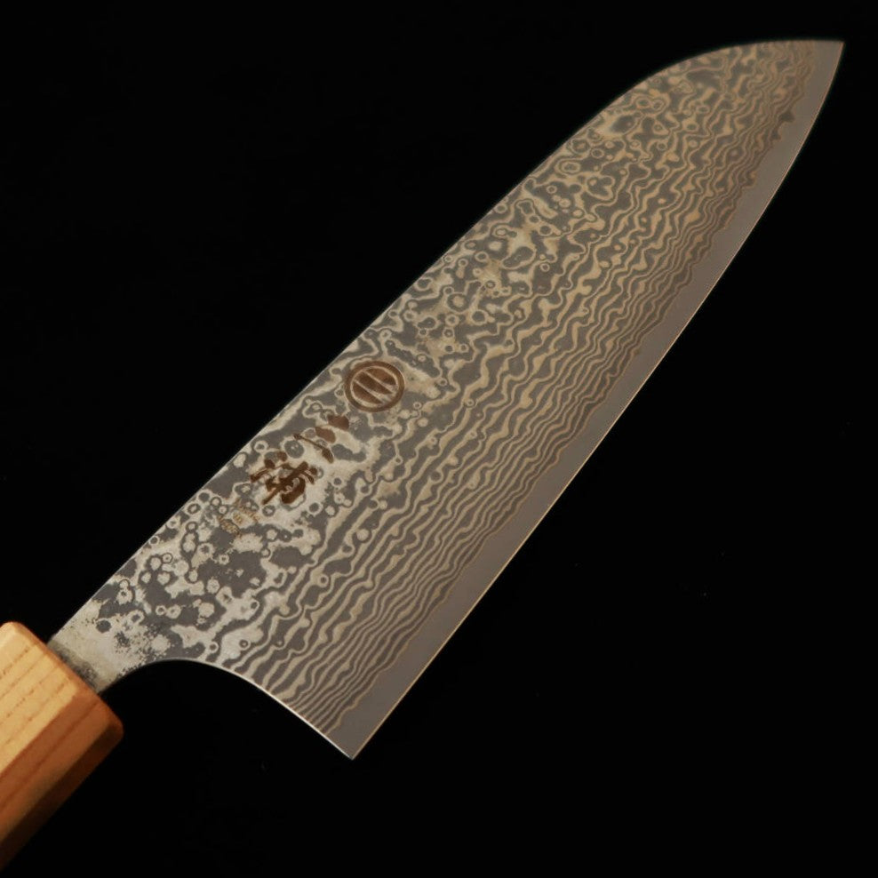MIURA santoku SGSTRIX damas, manche octogonal palissandre/orme (165 mm)