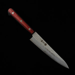 MIURA Faca Petty Ginpaku Nº3 Acabamento Nashiji Cabo Vermelho (135mm)