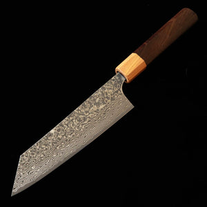 MIURA Bunka SGSTRIX Damasco cabo octogonal de jacarandá com colarinho em olmo (170 mm)